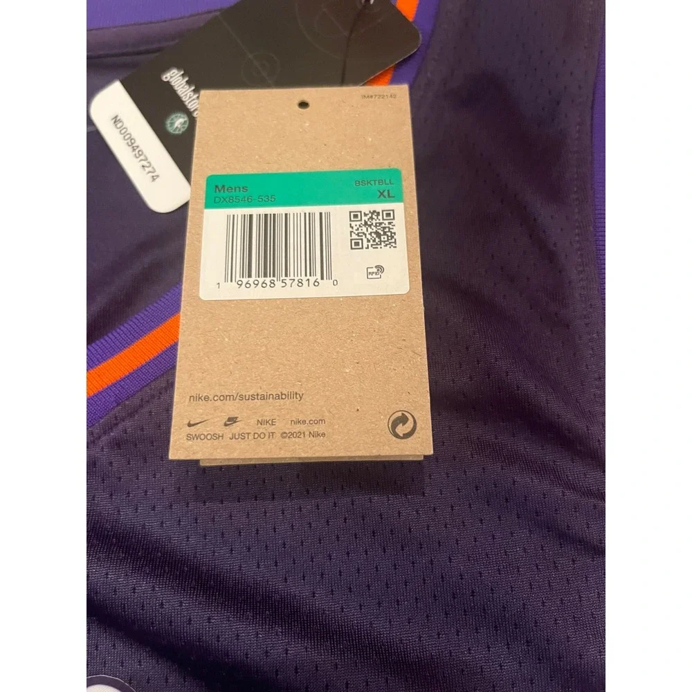 Nike NBA Phoenix Suns El Valle Swingman City Edition Jersey Dri-Fit Size XL